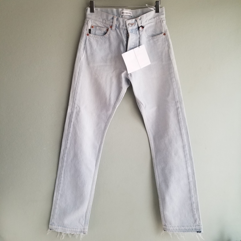 Balenciaga button fly jeans